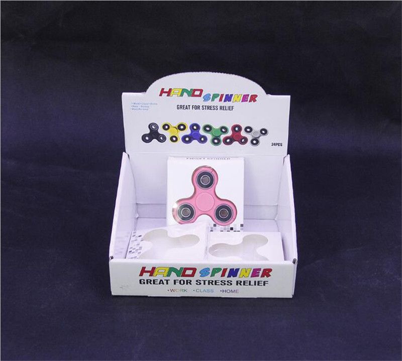 Fidget Hand Spinner Display Box Show Boxes Package Led Luminous Hand