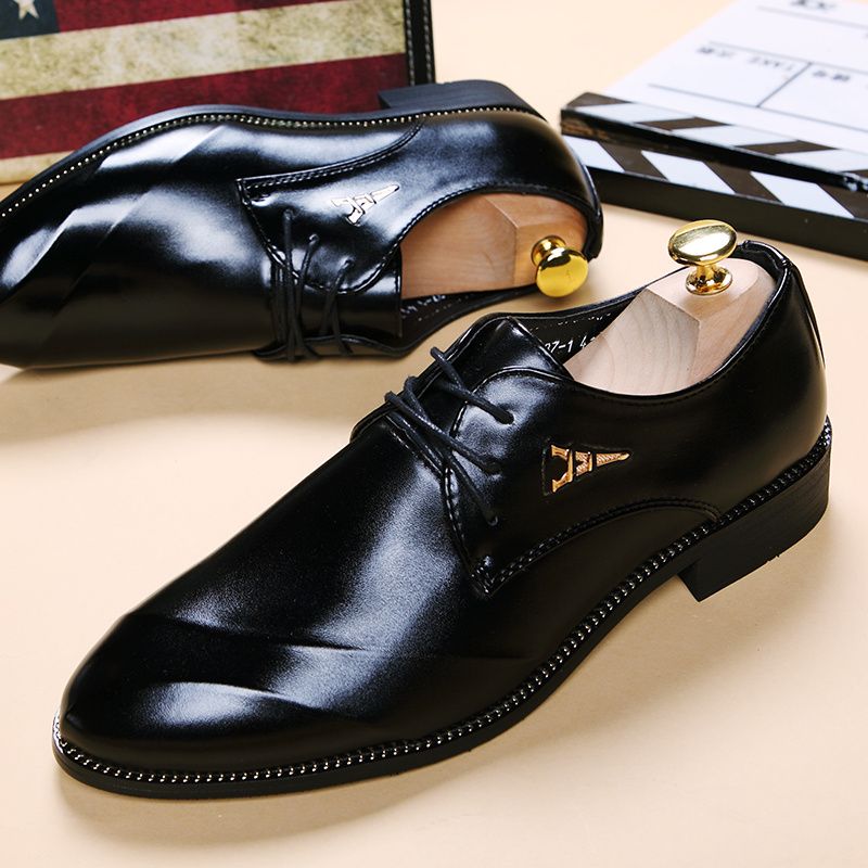 Hot Men Shoes Black Mens Mens Designer Black Fishskin Genuine Leather