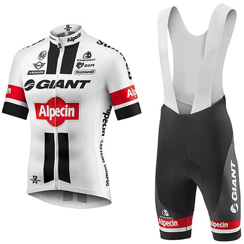 New White Giant Cycling Jersey Mens Team Pro Cycling Wear Ropa Ciclismo