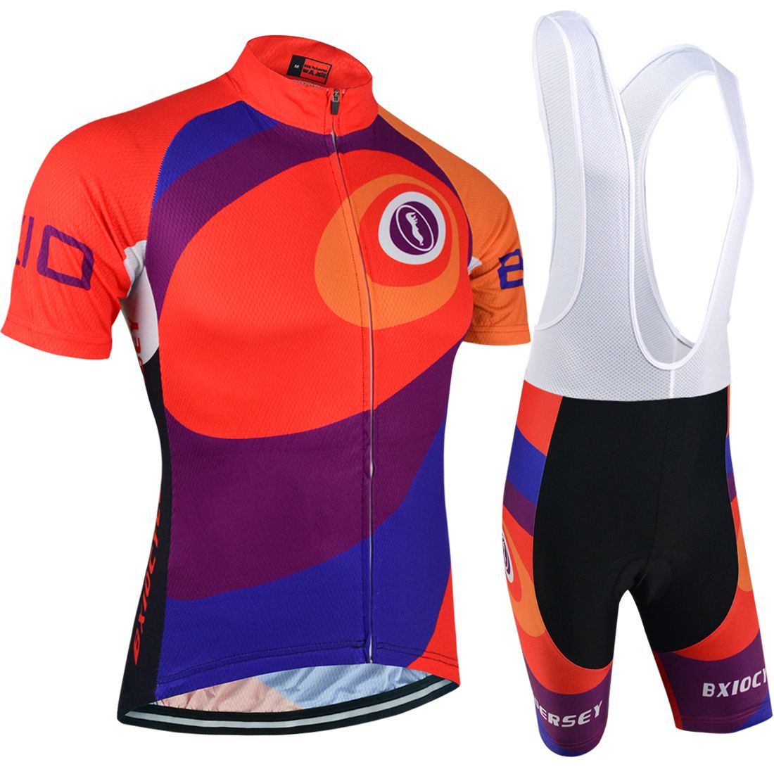 Bxio Brand Cycling Jerseys Orange Cyclist Bike Clothing Kits Cycle