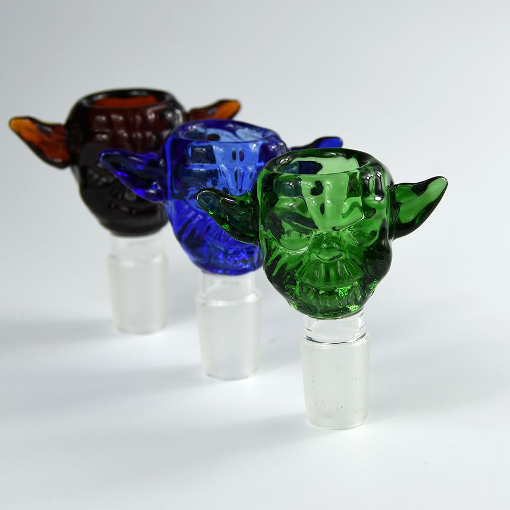 2017 Glass Bowls for Bongs Colored Big Smoking Bowl 14&18 Glass Bowl for Big Glass Bongs Water