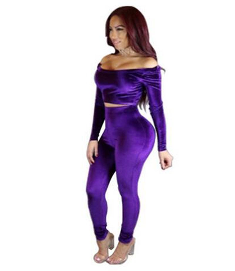 womens velvet jogging suit