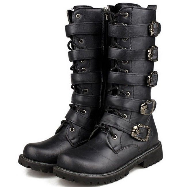 black western buckle boots