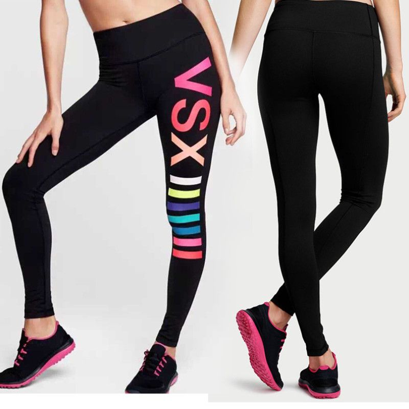 VS Sports Pants Gym Clothes Spandex Running Tights Women Sports