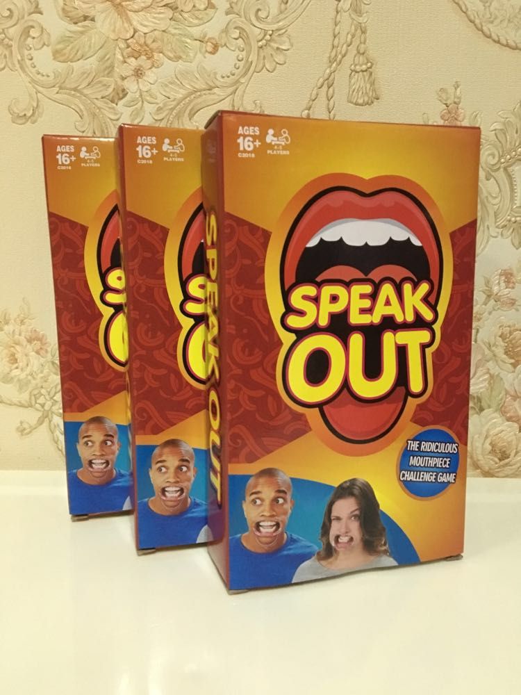 New Speak Out Game Cards Board Game Christmas Halloween Party Game KTV Mouthpiece Challenge Game