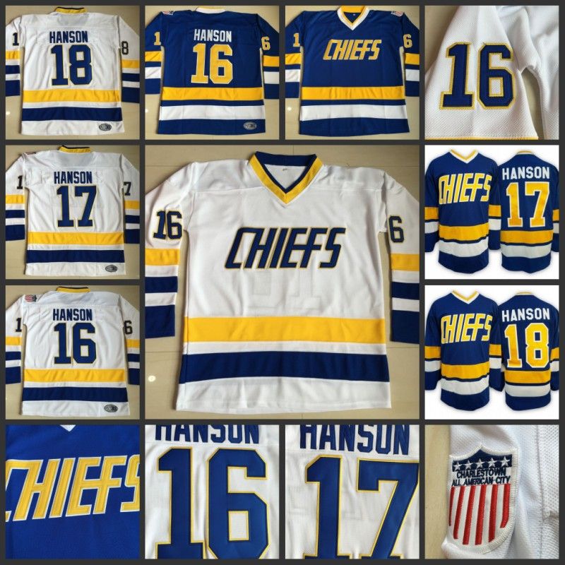 Happy Gilmore Jersey Mens Hanson Brothers Charlestown Chiefs 16