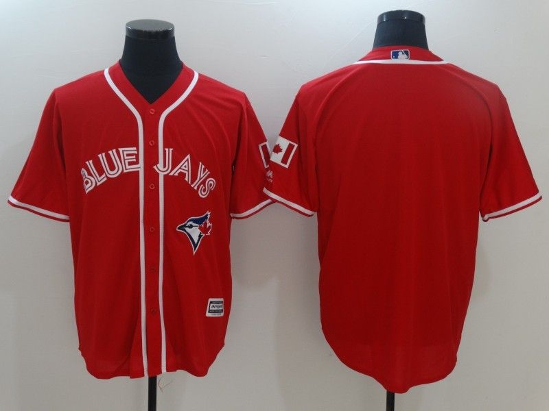 2017 New Baseball Jerseys 2017 Canada Day Blue Jays Jersey Blank No