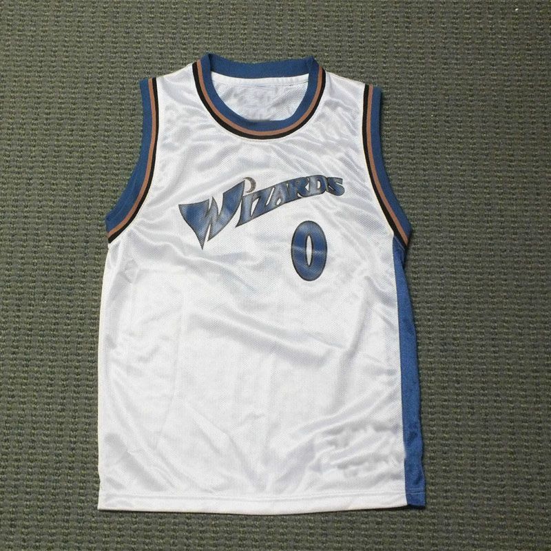 2017 Factory Outlet 0 Gilbert Arenas Throwback Basketball Jerseys Mens