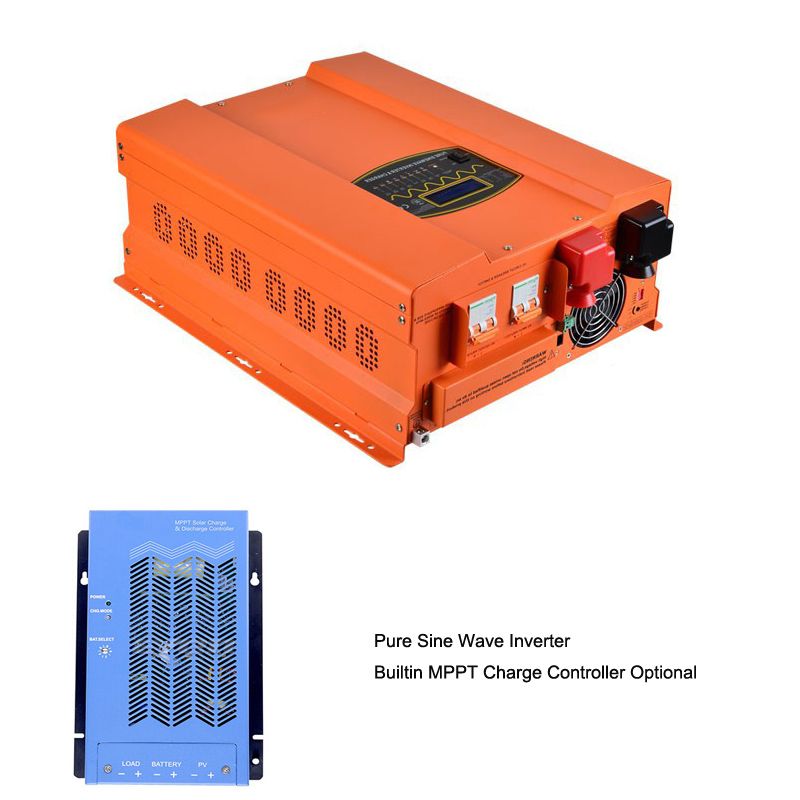 Off Grid Solar Battery Power Inverter 2kw 240v Ac 24v Dc With Generator