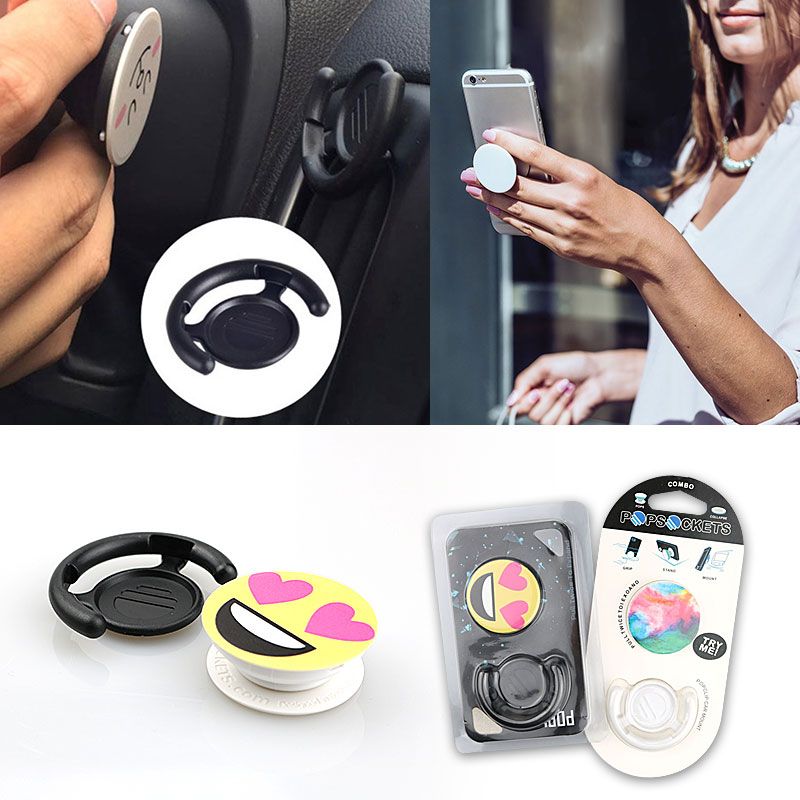 2017 Popsockets Clip Stand And Grip Mount Pop Socket Combo For Iphone