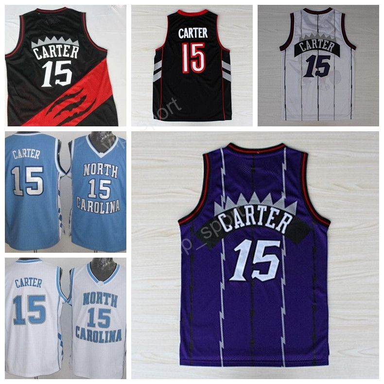 2017 Throwback 15 Vince Carter Jersey Men North Carolina Basketball