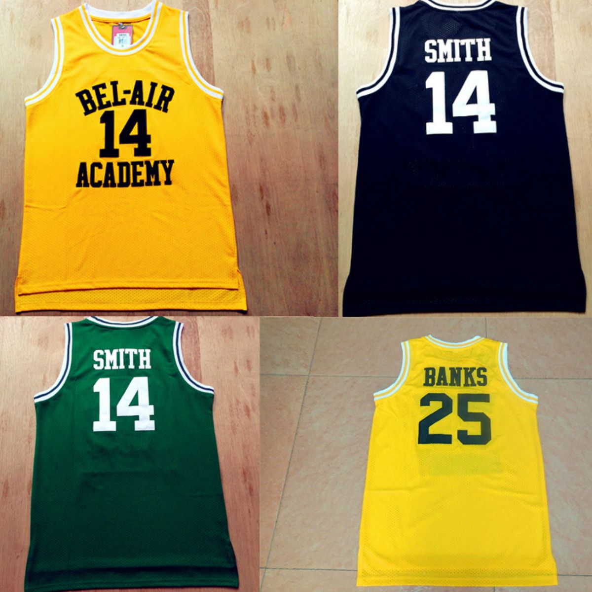 2017 Mens Movie Jerseys Fresh Prince Of Bel Air Academy 14 Will Smith