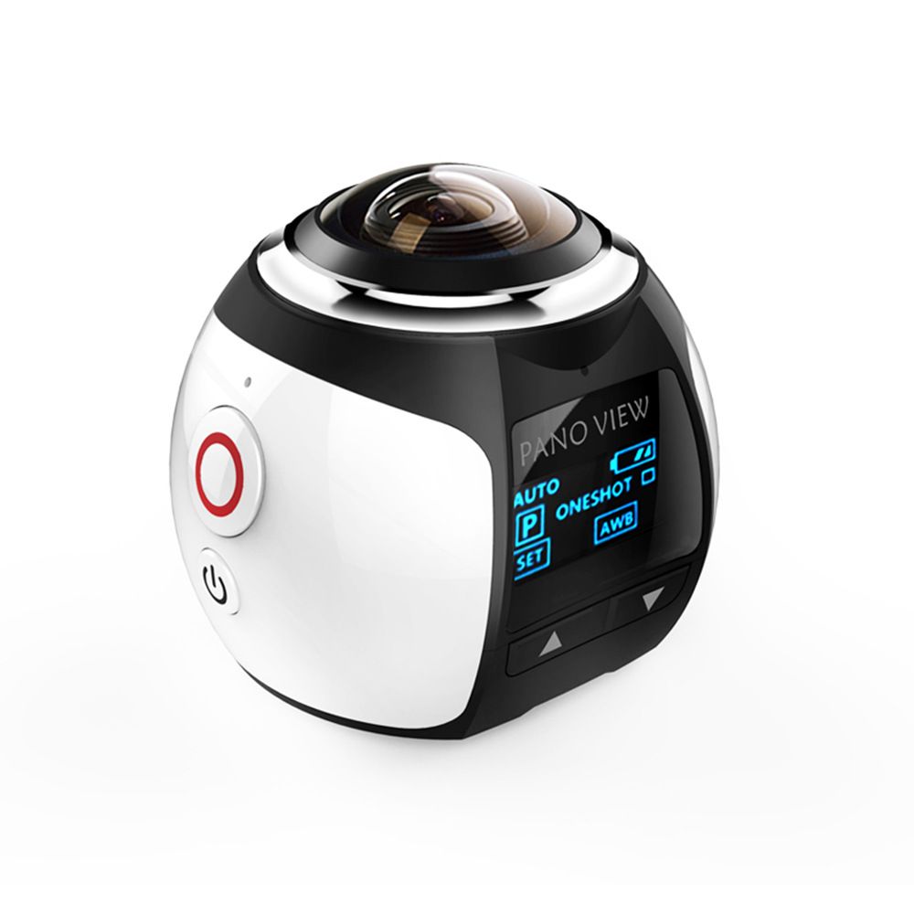 V1 4K 360 Degree Action Camera Wifi Mini 2448*2448 16MP Ultra HD Panorama Camera 3D Waterproof