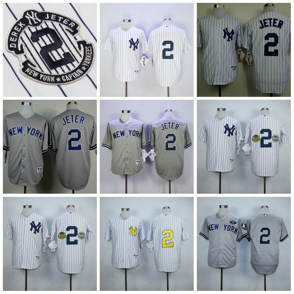 2017 Men'S New York Yankees Authentic 2 Derek Jeter Home Jersey
