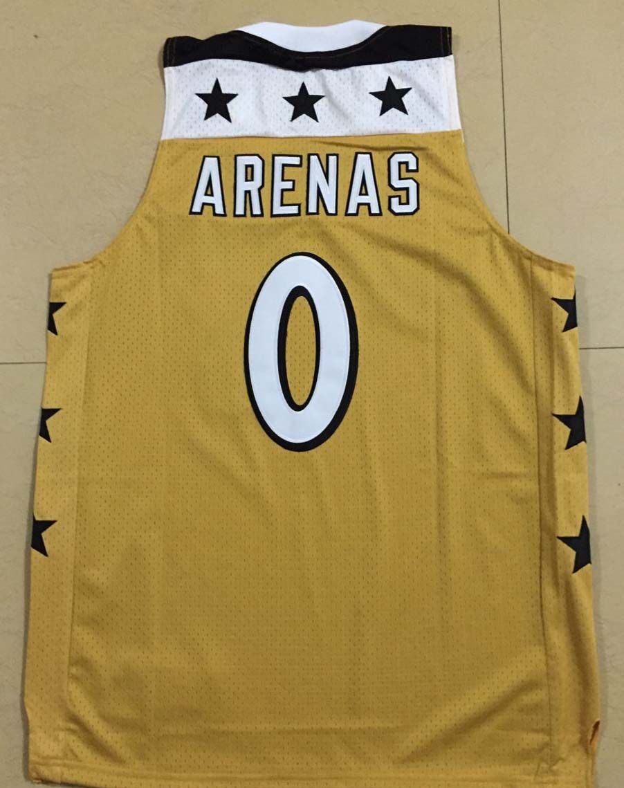 2017 Majestic 0 Gilbert Arenas Basketball Jersey,Mens Xs 5xl Golden