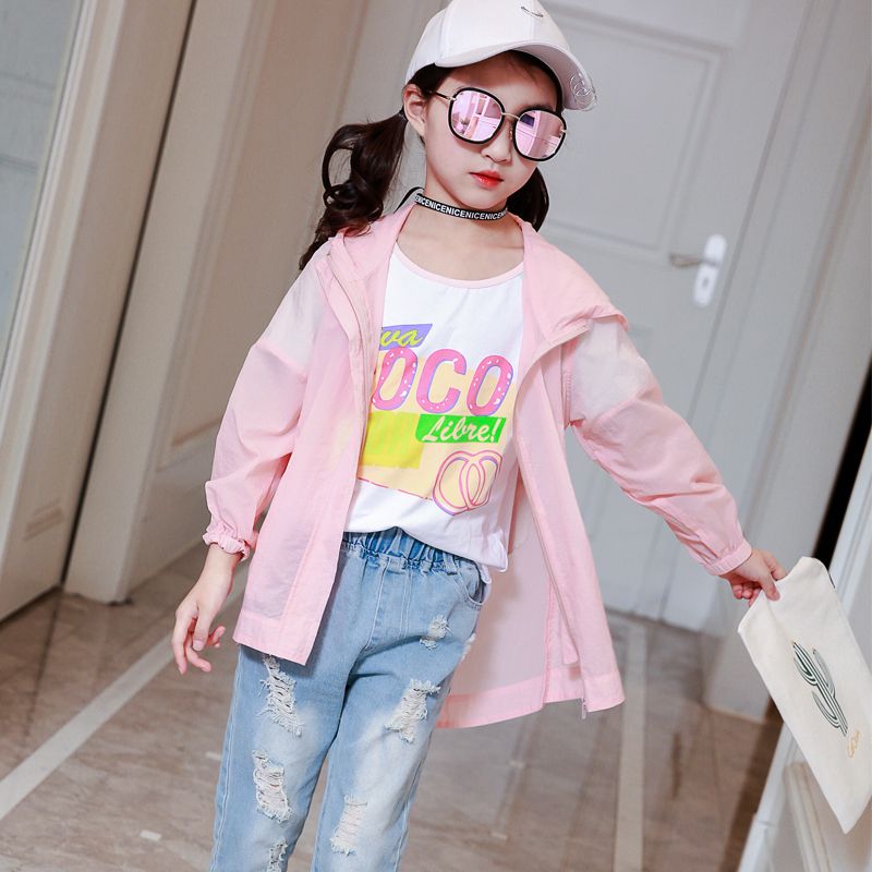 2017 Baby Girls Boys Sun Protective Clothing Coat With Hat Hooded 4 12 Years Old From Sindy111