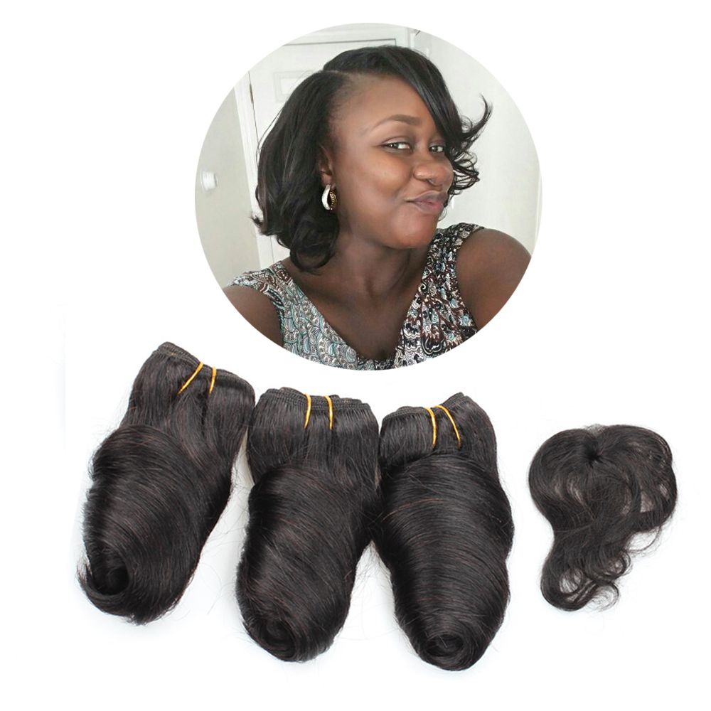 2017 Kiss Hair Romance Curl 8inch Unprocessed Virgin Human Hair Weave