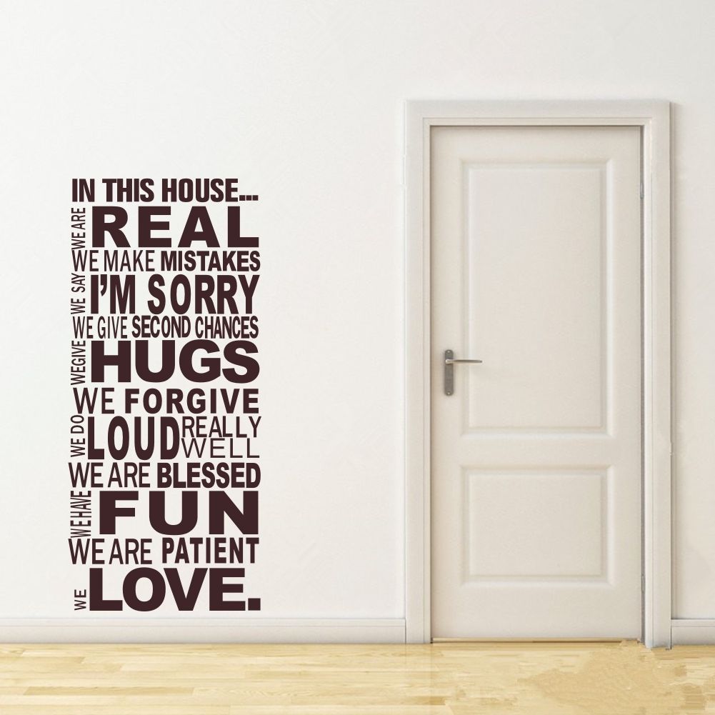 Living Room Sayings large size family house rules quotes and sayings stickers wall Living Room Sayings large size family house rules quotes and sayings stickers wall