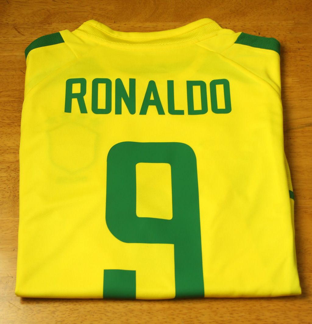 2017 Ronaldo For Retro Soccer Jersey Brazil Home Yellow 2002
