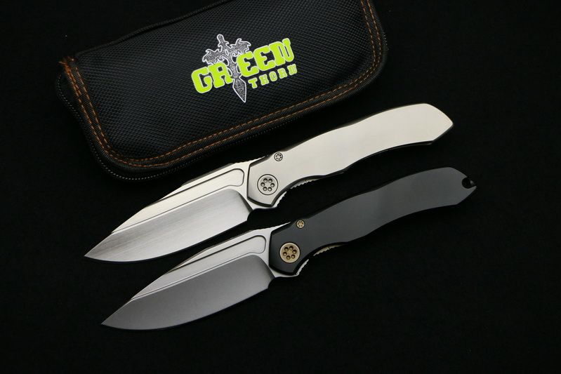 2017 Green Thorn Microtech Anax Tactical Folding Knife S35vn/D2 Blade