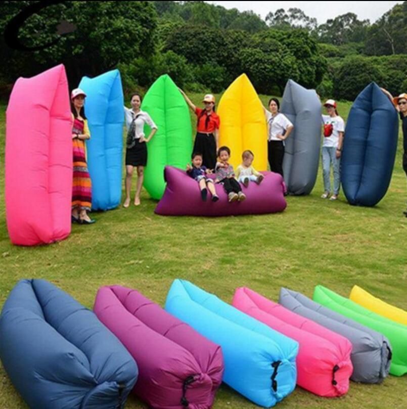 Camping Sleeping Bags Fast Inflatable Sofa Portable Hiking Bed Banana