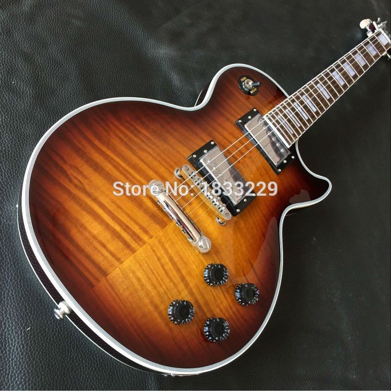 Wholesale Chibson Custom Shop Tiger Flame Electric Guitar Luxury