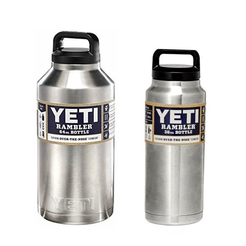 2017 Yeti Rambler Tumbler Bottle 18oz 36oz 36 Oz Stainless Steel Mug 64oz 64 Oz Large Capacity