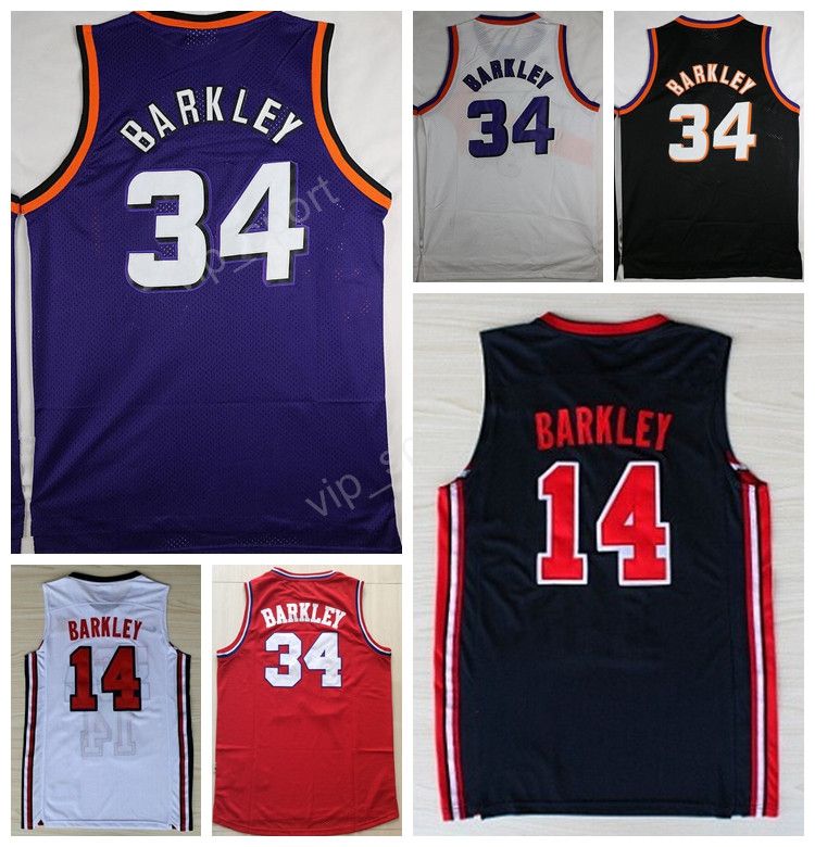 2017 Throwback 34 Charles Barkley Jersey Men 1992 Usa Dream Team One 34