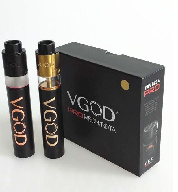 Vgod Pro Mech/RDTA VGOD Pro Mech Mod with Vgod Tricktank Pro Full Tube Kit Clone 5 Large Vent