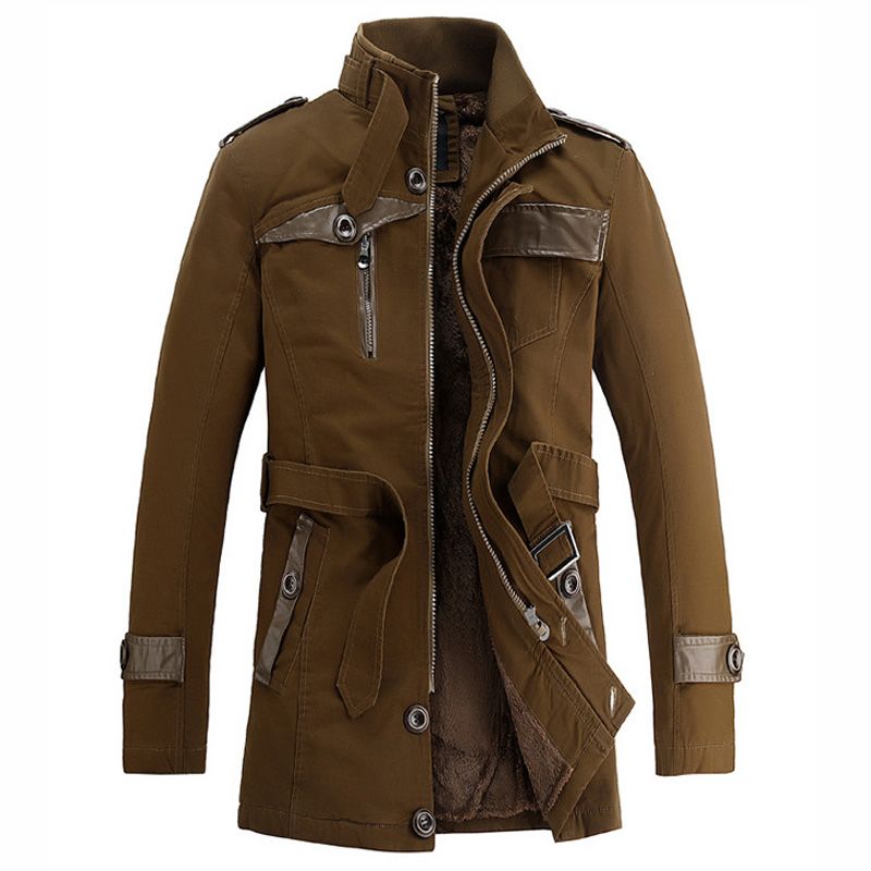 2017 Men 'S Military Trench Coats Large Size 4xl Mens Jacket And Coats European And American