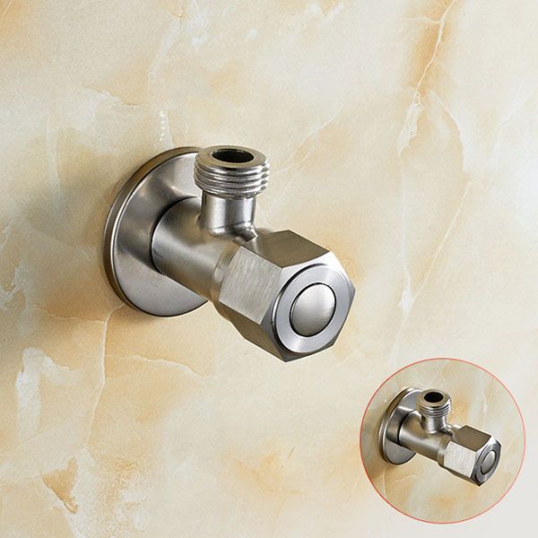 2017 Brass Chrome Angle Valve For Toilet Sink Basin Water Heater Angle Valves Kitchen Bathroom