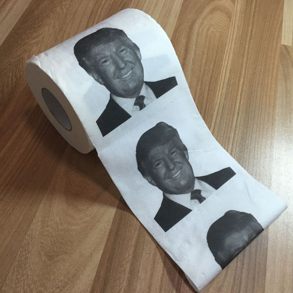 2018 Donald Trump Toilet Roll Paper Presidential Candidate Funny Gag