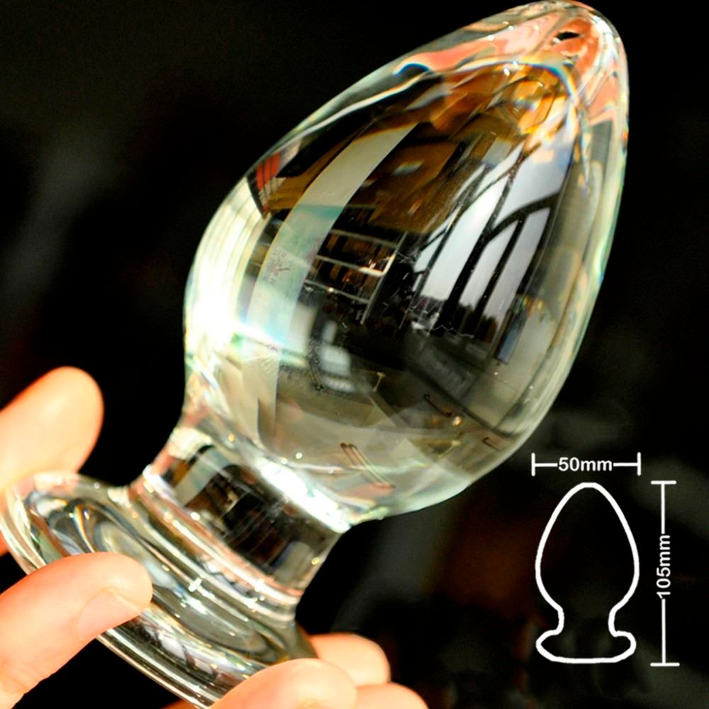 Large Crystal Butt Plug Vagina Ball Pyrex Glas