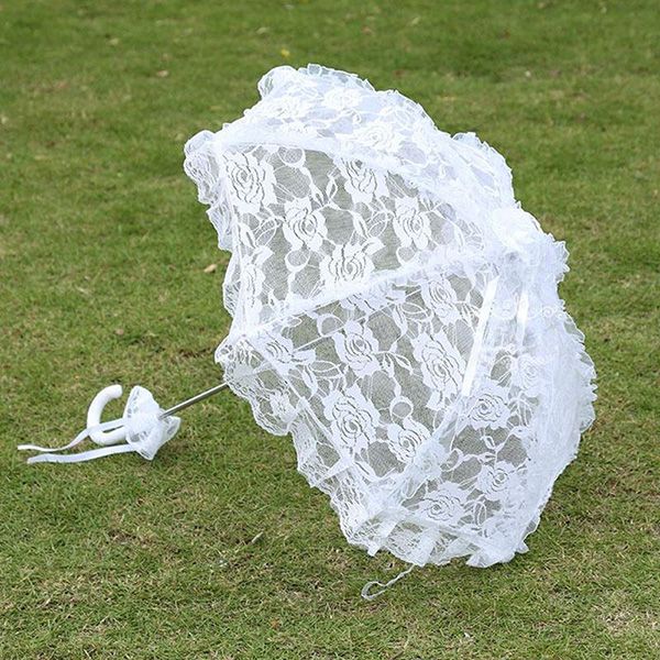 2018 Fancy Umbrellas For Weddings Bridal Lace Wedding Shooting Umbrella