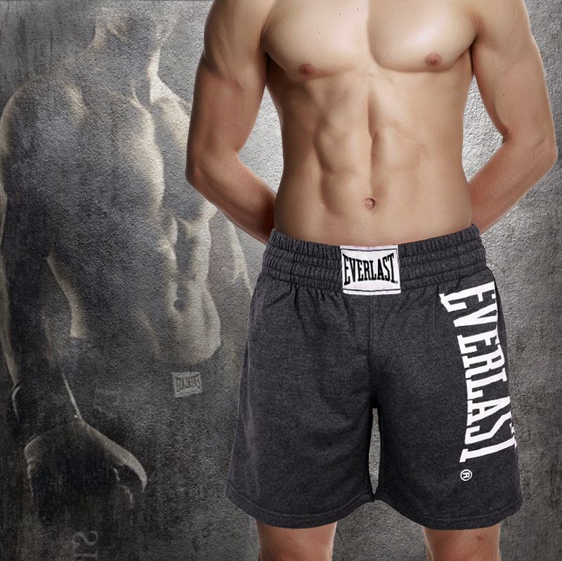 2017 The Everlast New Loose Cotton Shorts Pants Fight Muay Thai Boxing