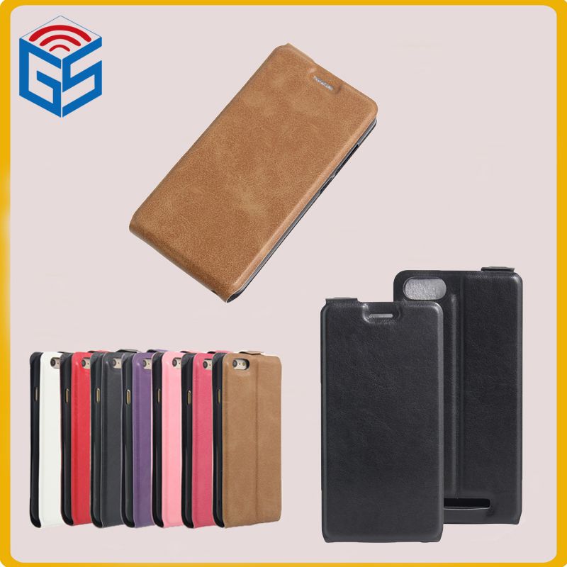 2017 Cheap Android Phones Case Vertical Flip Leather Cover For Wiko