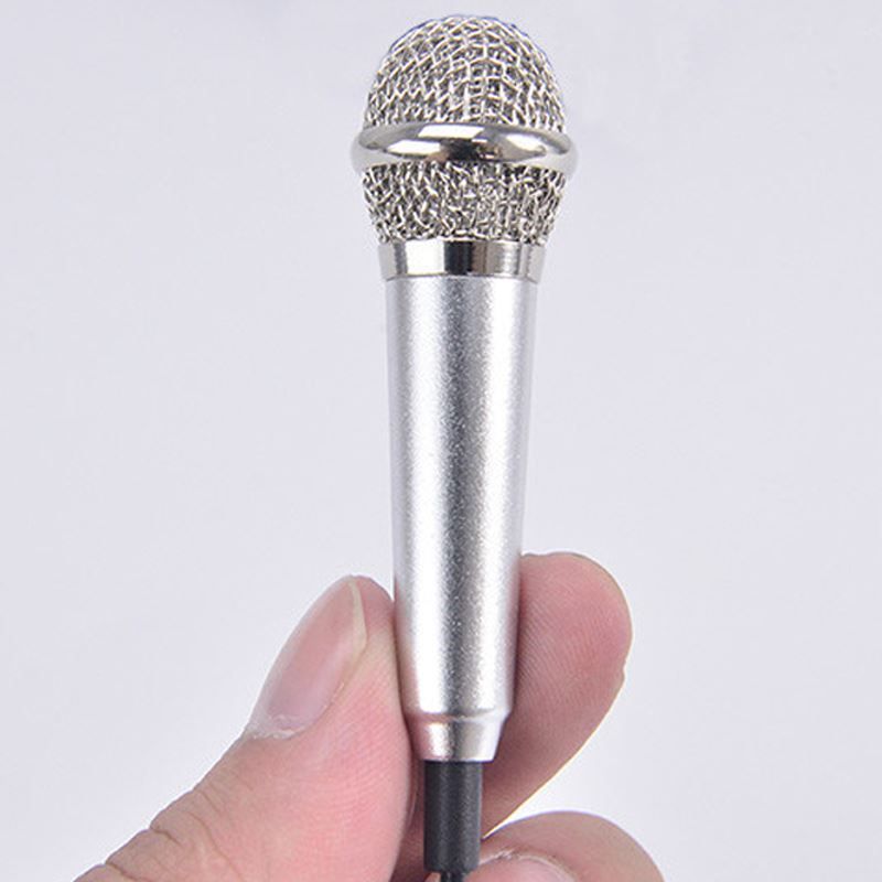 Mini Condenser Microphone Karaoke Voice Recording Mobile Phone Computer