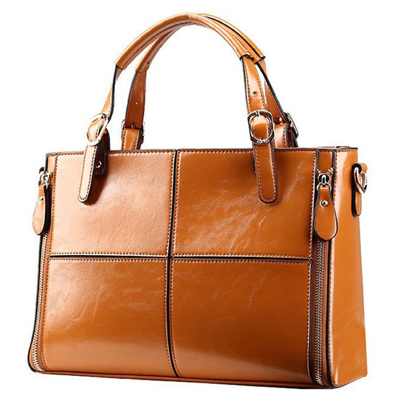 Wholesale Real Genuine Leather Bags Women Handbag Fashion Patchwork Designer Brand High Quality ...