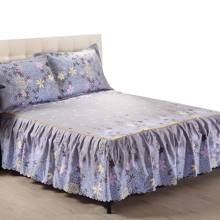 King Gray Bed Sheet Mattress Cover Bed Skirt Sets King Gray Bed Sheet Mattress Cover Bed Skirt Sets