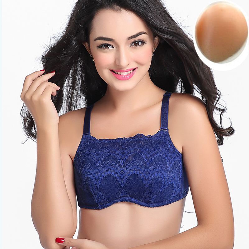 2018 Wholesale Post Mastectomy Silicone Bra Inserts With One Prostheses Cotton Breast Pocket Bra