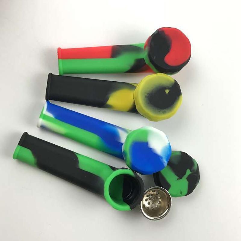 2017 Silicone Smoking Pipes Unbreakable Oil Burner Silicone Pipe 3