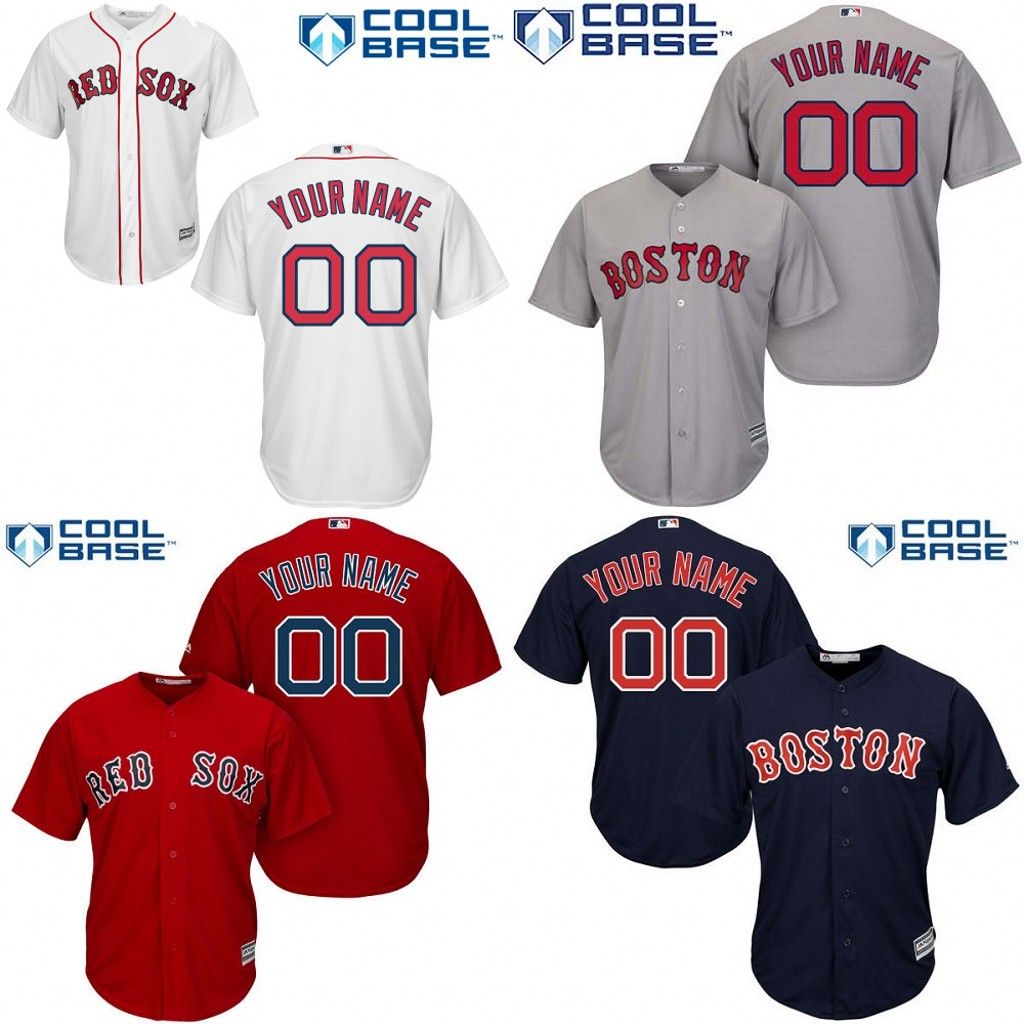 2017 !custom Youth Boston Red Sox Majestic Baseball Jerseys