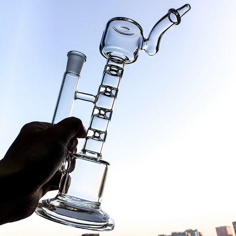 Online Cheap New Vaporizer Upline Glass Bong With Spinal Percolator