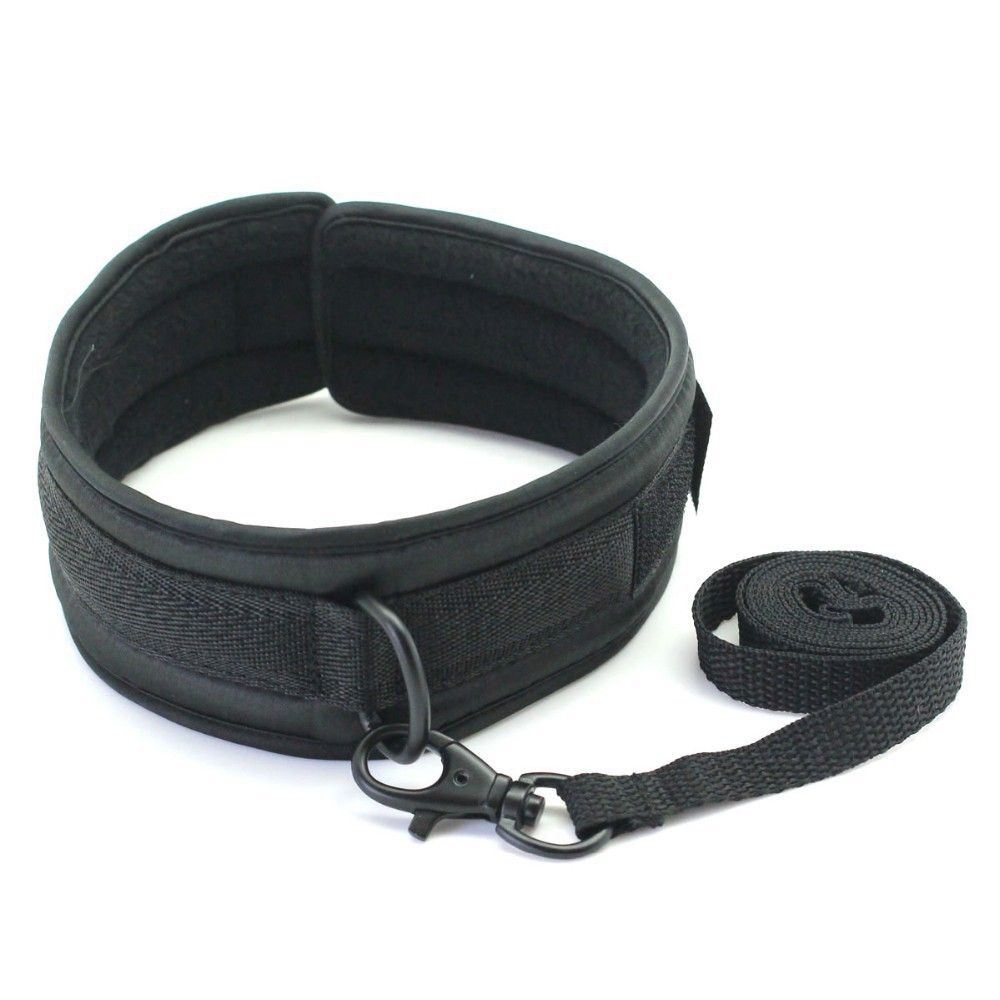 Satin Bondage Restraint Collar And Leash For Wowen,Super Soft Bondage
