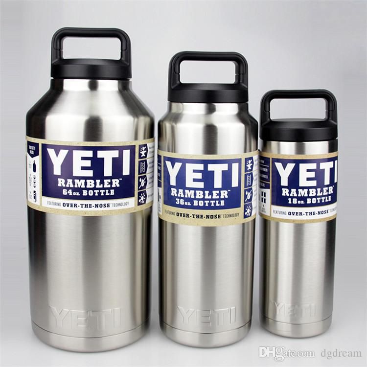 Yeti 18 36 64 Oz Coolers Cup Stainless Steel Tumbler Rambler Ice Can
