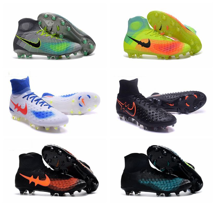 2017 New Magista Obra 2 Fg Soccer Boots Mens Soccer Cleats High Ankle