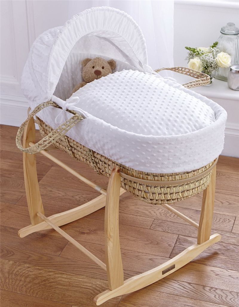Infant Moses Basket Cover Set White Embroidery Bedding Set Inc
