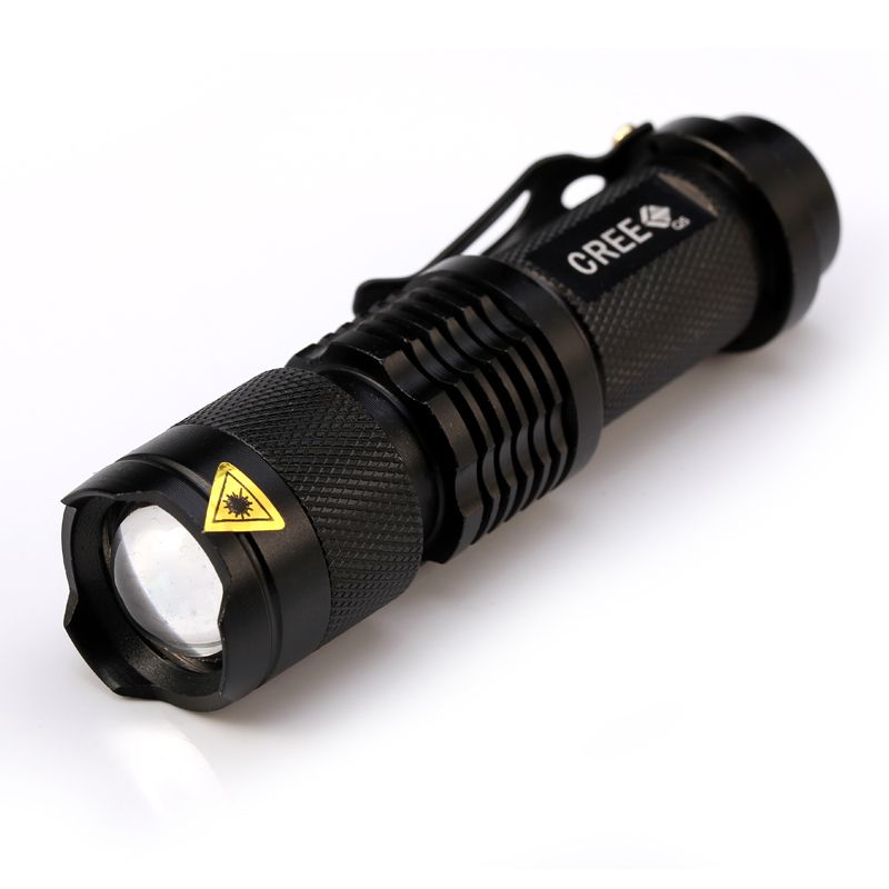 2017 Led Torches, Taser Flashlight Led Flash Light 7w 300lm Cree Q5 Led
