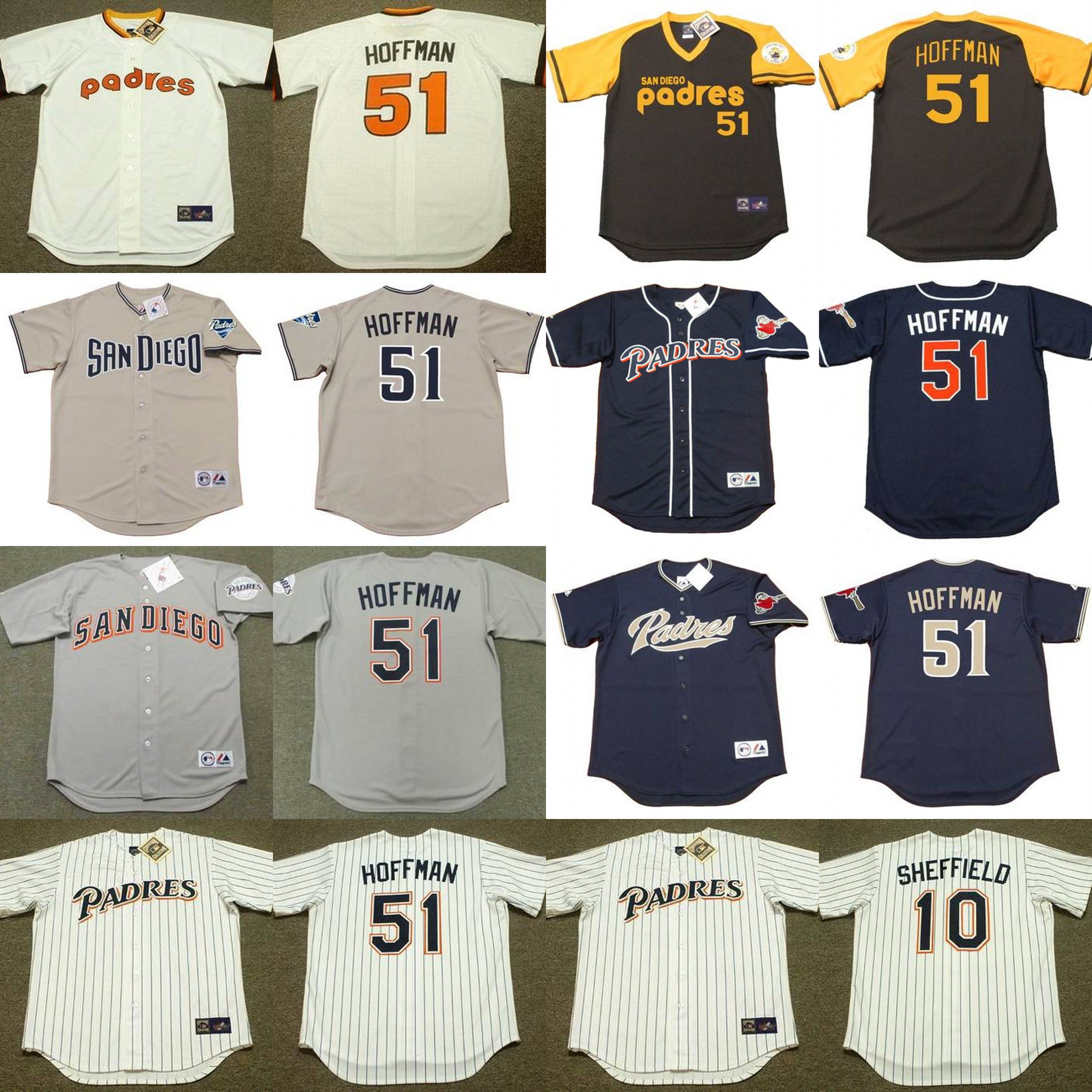 2017 2017 Men'S San Diego Padres 10 Gary Sheffield 51 Trevor Hoffman