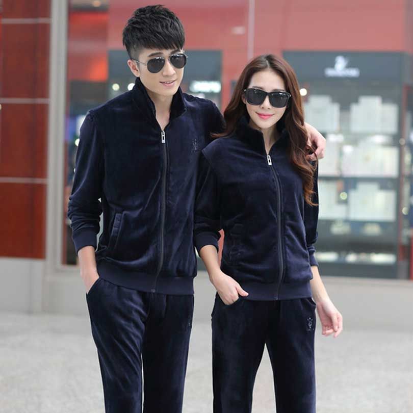 matching velour tracksuit